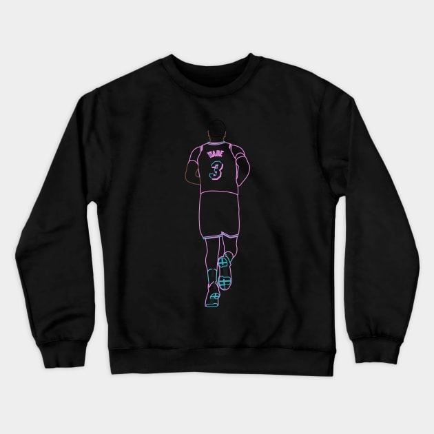 Dwyane Wade Miami Vice Neon Crewneck Sweatshirt by xRatTrapTeesx